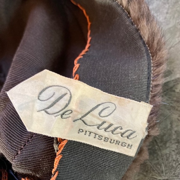DE LUCA vintage fur hat - Picture 3 of 5
